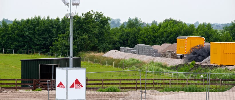 Cameramast huren BDG Tijdelijke Beveiliging Tijdelijke beveiliging in de bouw BDG Beveiliging
